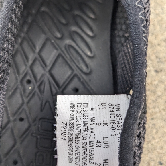 Speedo Seastride Men's Size 10 Black Water Shoes Sport Beachwear Like New - Picture 4 of 5